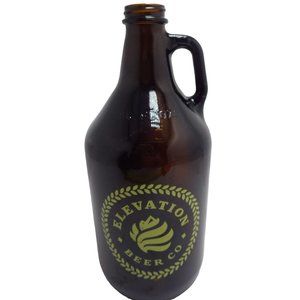 Elevation Beer Co Growler Poncha Springs CO Brewery Brown 64 ounce